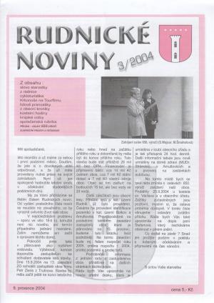 Rudnické noviny č.&nbsp;3 / 2004
