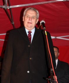 Návštěva prezidenta republiky Miloše Zemana v Rudníku