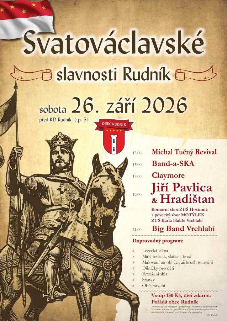 Plakát - Svatováclavské slavnosti v Rudníku